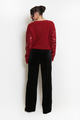 Sequin Fluffy Knit Jumper