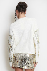 Sequin Fluffy Knit Jumper
