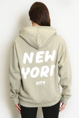 New York Bubble Slogan Hooded Sweatshirt