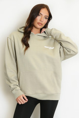 New York Bubble Slogan Hooded Sweatshirt
