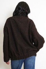 Wool Look Bomber Jacket