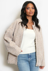 Wool Look Bomber Jacket