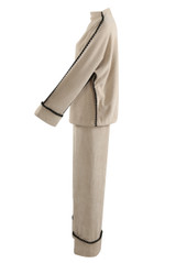 Contrast Seam Knitted Loungewear Set