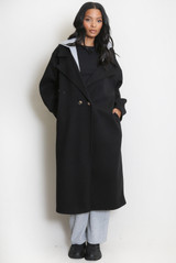 Combined Overcoat With Hood