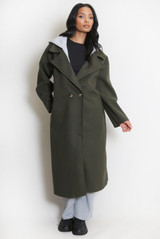 Combined Overcoat With Hood