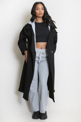 Combined Overcoat With Hood