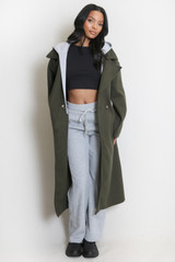Combined Overcoat With Hood