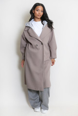 Combined Overcoat With Hood