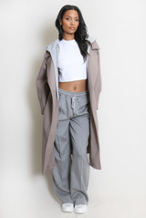 Combined Overcoat With Hood