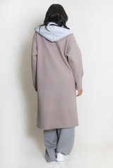 Combined Overcoat With Hood
