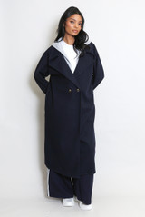 Combined Overcoat With Hood