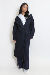 Combined Overcoat With Hood