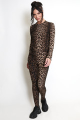 Long Sleeve Leopard Print Active Top