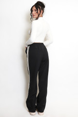 Elasticated Trouser With Chenille Side Sports Stripe