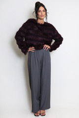 Mohair Tiered Long Sleeve Top
