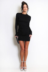 Diamante Embellished Mini Dress