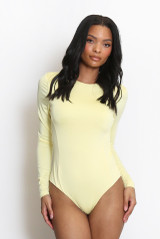Round Neck Long Sleeve Bodysuit