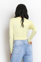 Round Neck Long Sleeve Bodysuit