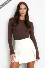 Round Neck Long Sleeve Bodysuit