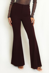 Seam Front Flare Trouser