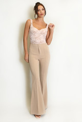 Seam Front Flare Trouser