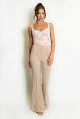 Seam Front Flare Trouser