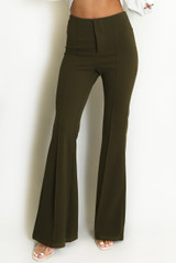 Seam Front Flare Trouser