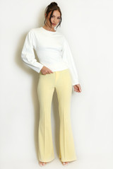 Seam Front Flare Trouser