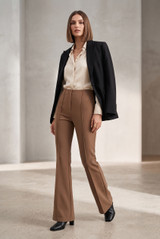 Seam Front Flare Trouser