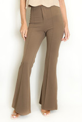 Seam Front Flare Trouser
