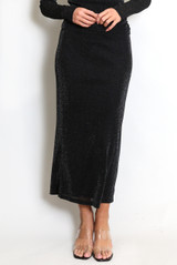 Lurex Midi Skirt