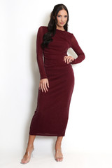 Lurex Midi Skirt