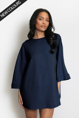 Oversized T-shirt With 3/4 Sleeve