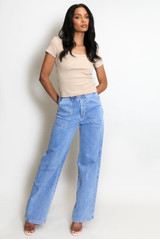 Short Sleeve Fitted Ribbed Top