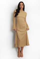 Maxi Dress With Lace Up Back