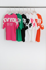 New York Embossed Back T-Shirt