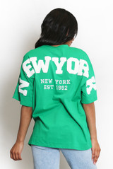 New York Embossed Back T-Shirt