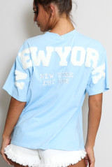 New York Embossed Back T-Shirt