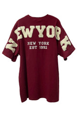 New York Embossed Back T-Shirt