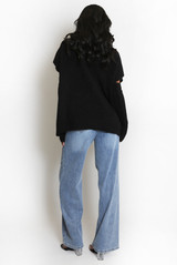 Roll Neck Jumper With Cut Out Sleeves