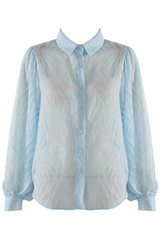 Sheer Patterned Blouse
