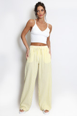 Cheesecloth Striped Trouser