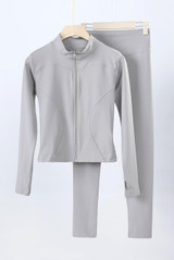 Active Zip Top And Push Up Legging Set
