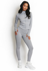 Active Zip Top And Push Up Legging Set