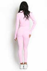 Active Zip Top And Push Up Legging Set
