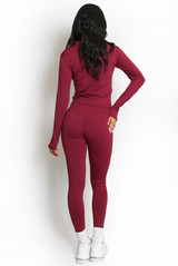 Active Zip Top And Push Up Legging Set