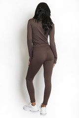 Active Zip Top And Push Up Legging Set
