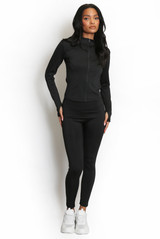 Active Zip Top And Push Up Legging Set