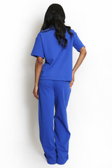 Casual Bow Neck Top And Trouser Set
