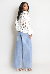 Chunky Knit Wavy Cardigan